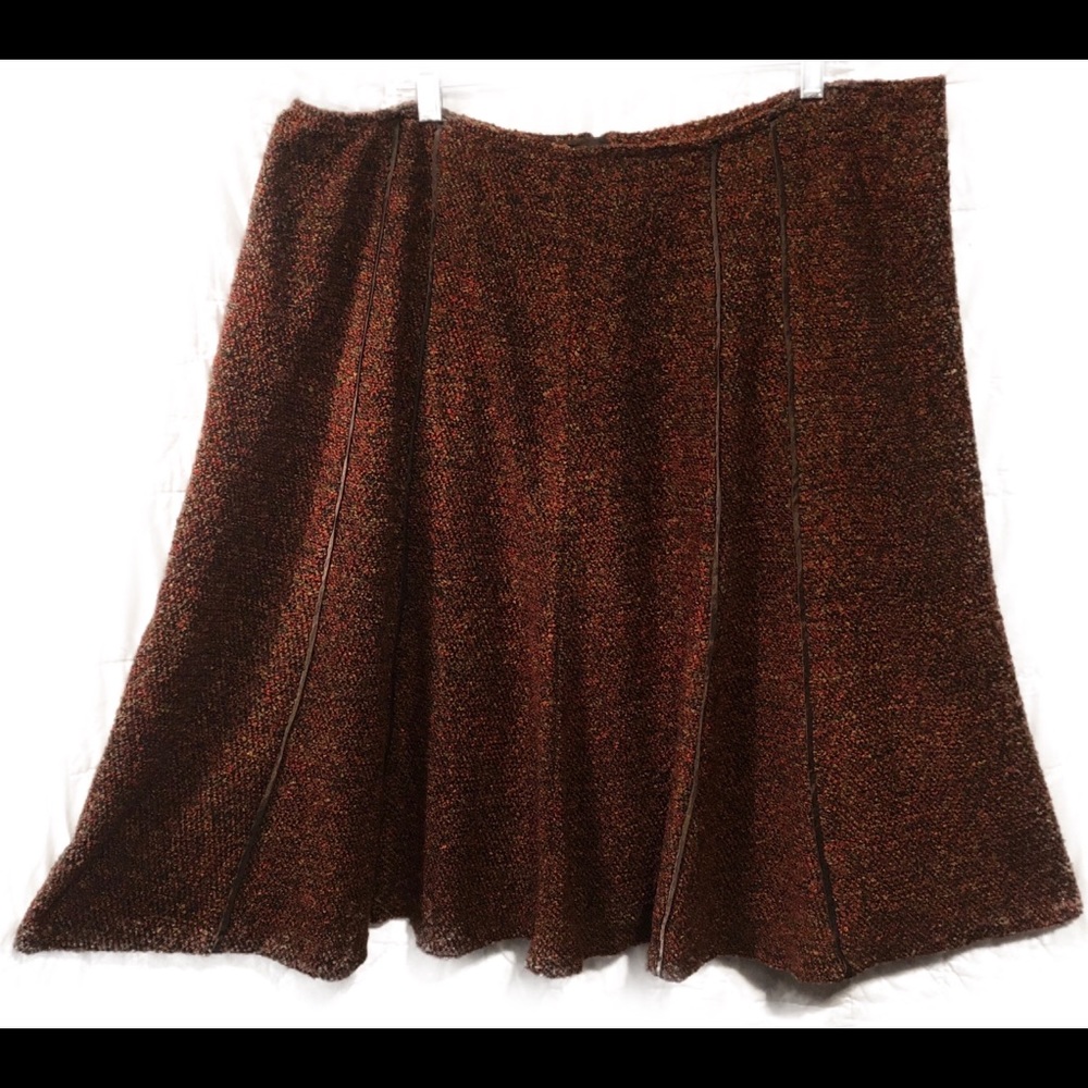 Coldwater Creek Brown A-Line Skirt
